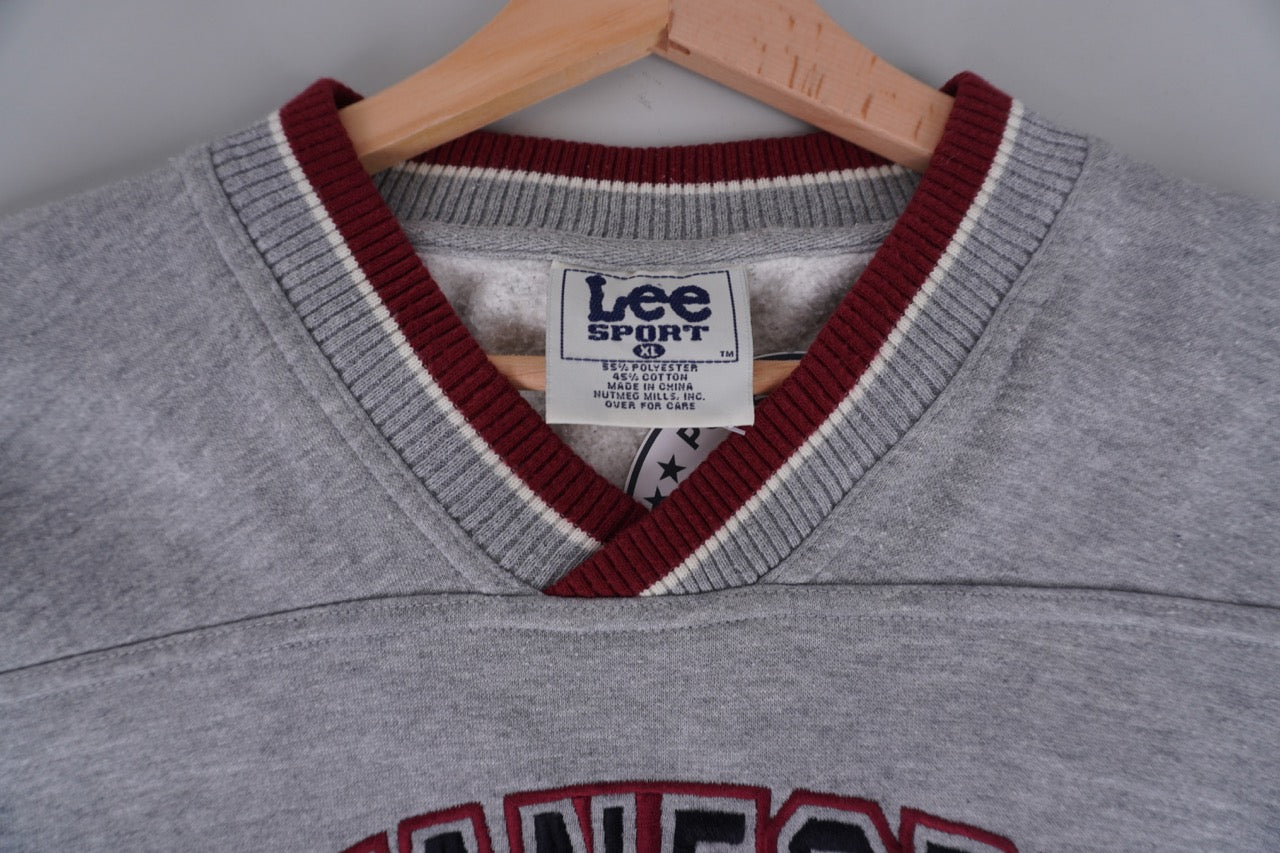 90s Lee Stanford University NCAA Sweatshirt Grey Red XL