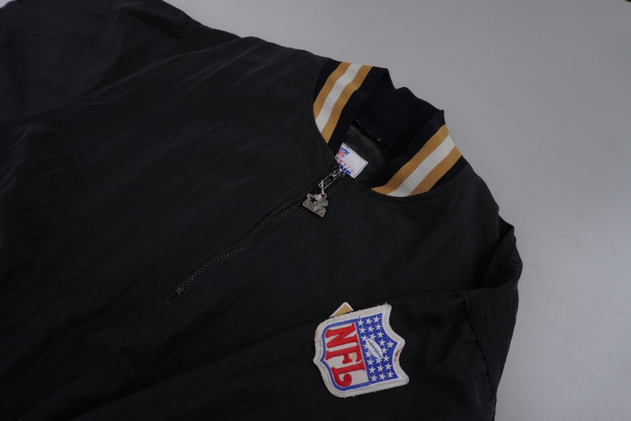 90s Starter New Orleans Saints NFL Jacket Black  XL