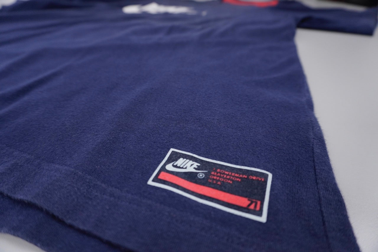 00s Navy blue Nike Spellout T-shirt