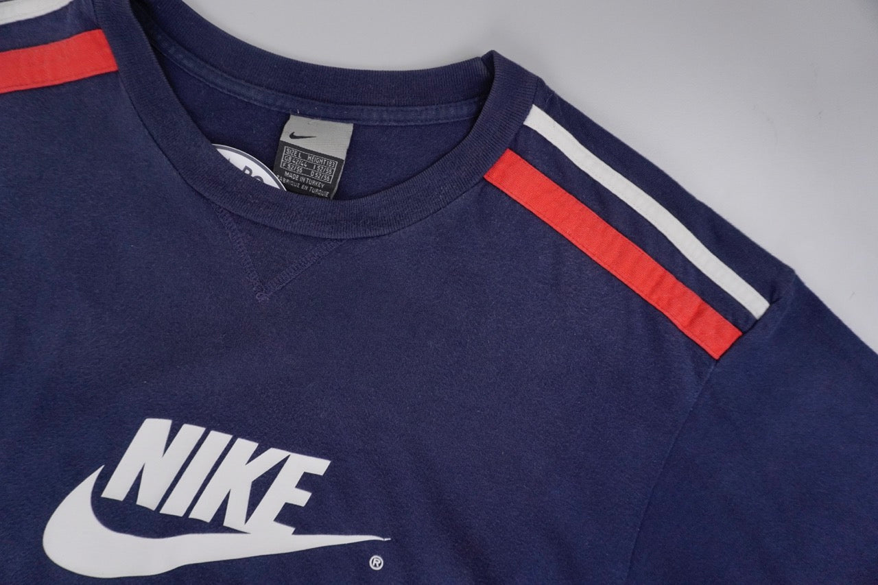 00s Navy blue Nike Spellout T-shirt