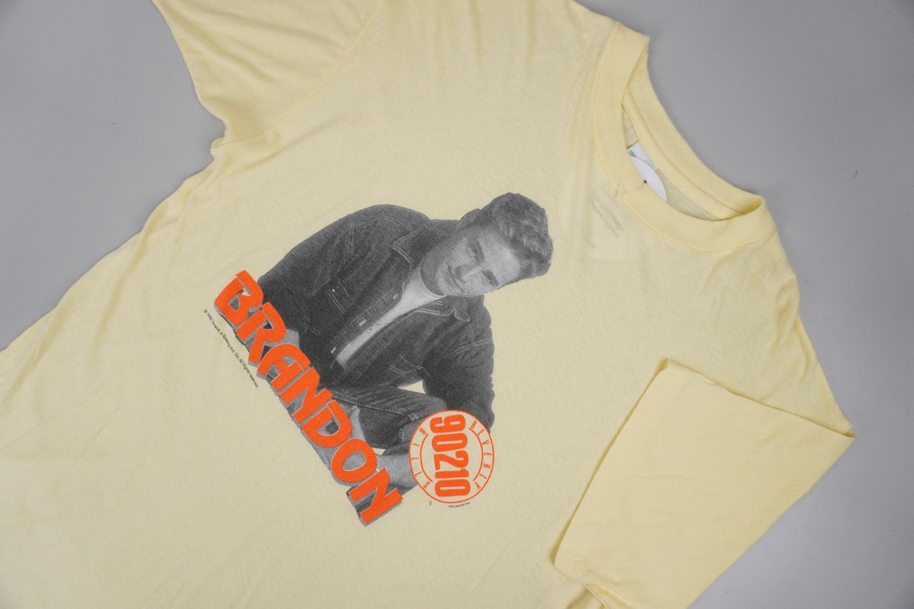 90s Yellow Brandon Walsh Beverly Hills 90210 T-shirt