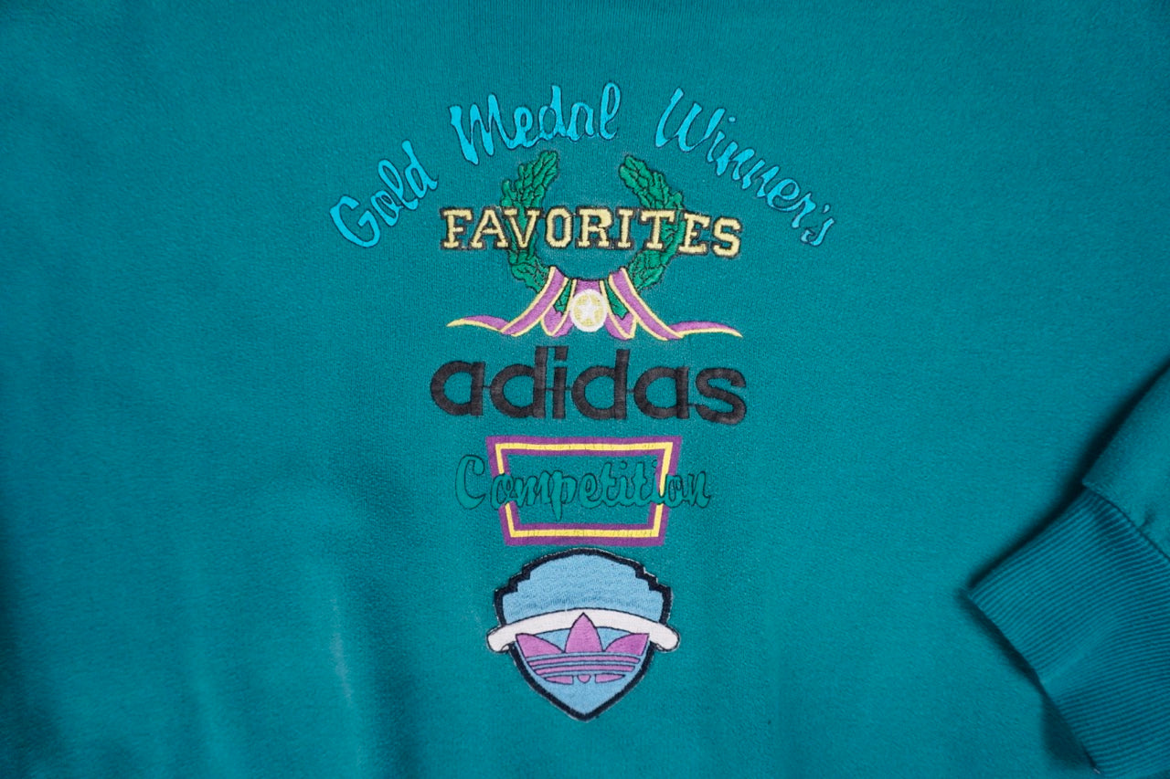 90s Green Adidas Competition Sweatshirt
