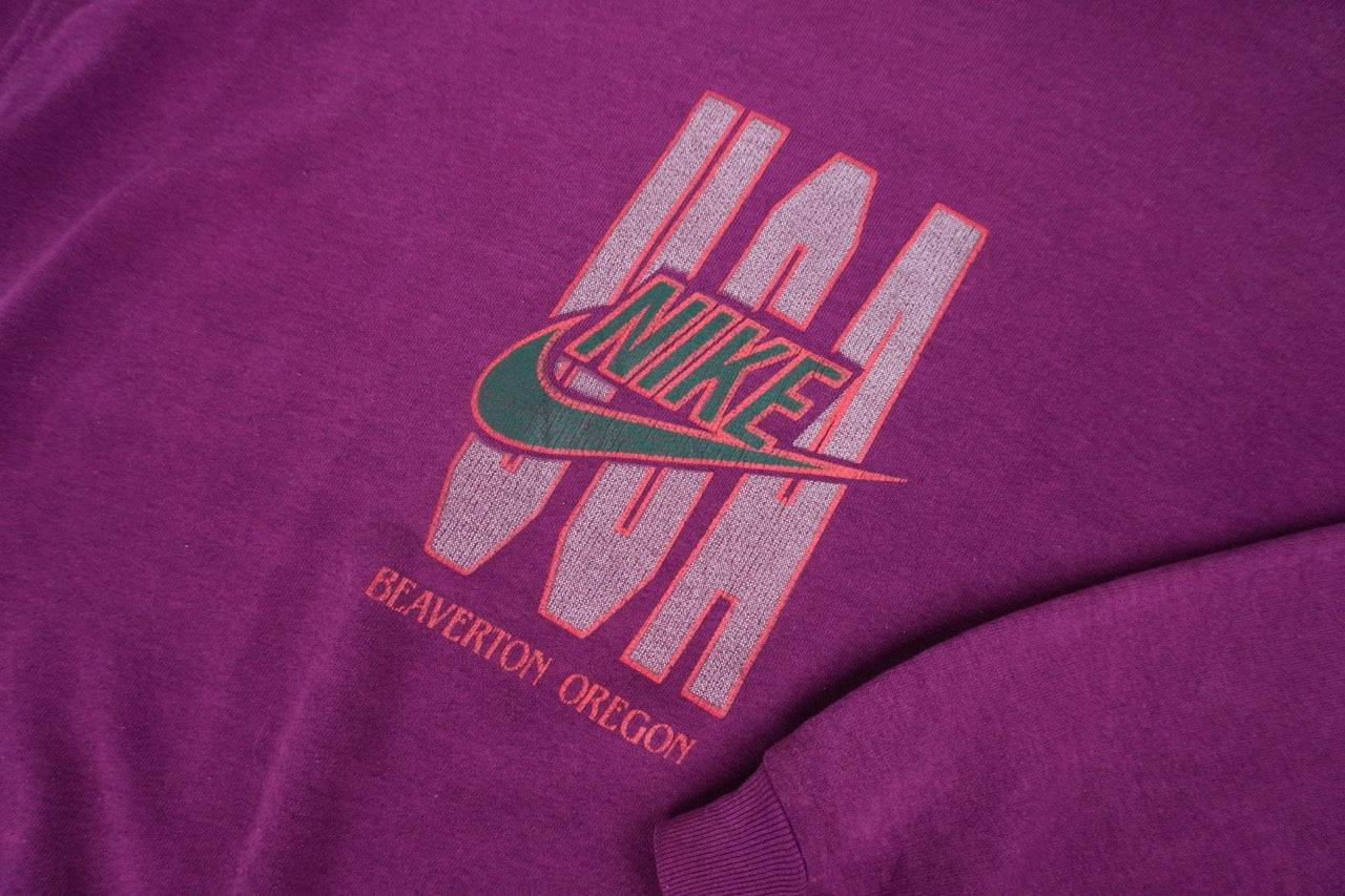 80s Nike Sweatshirt Burgundy  L