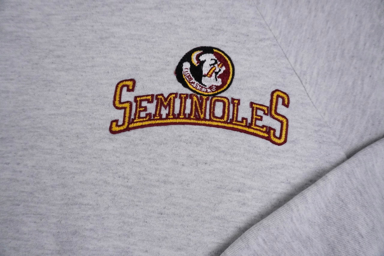80s Jerzees Florida Seminoles NCAA Sweatshirt grey L