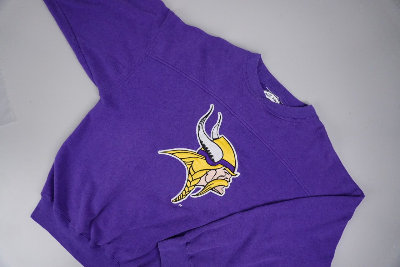 90s Lee Sport Minnesota Vikings NFL Sweatshirt Purple  L