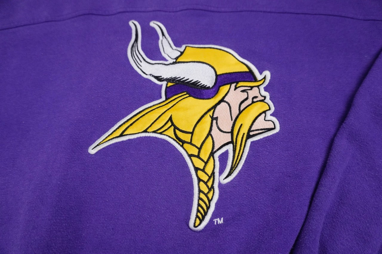 90s Lee Sport Minnesota Vikings NFL Sweatshirt Purple  L