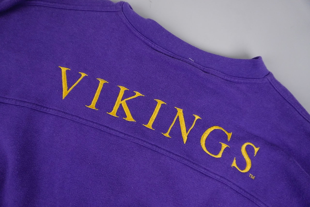 90s Lee Sport Minnesota Vikings NFL Sweatshirt Purple  L