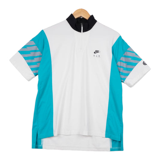 90s Nike challenge court Andre Agassi T-shirt White Turquoise M