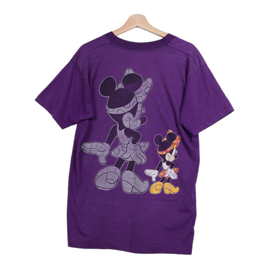 80s FOTL Minnie Mouse T-shirt Violet Multi L