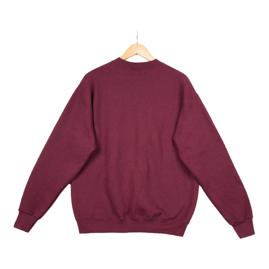 90s Lee FBI Academy Sweatshirt Burgundy Beige M/L