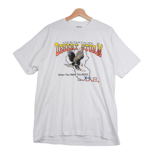 90s Screen stars Operation Desert Storm T-shirt White Multi XL