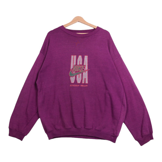 80s Nike Sweatshirt Burgundy L