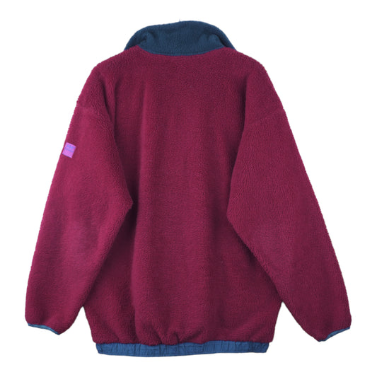 90s Helly Hansen  Fleece Red Green L