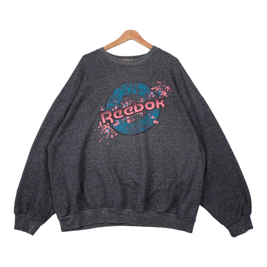 90s Reebok Sweatshirt Grey Pink, blue XL