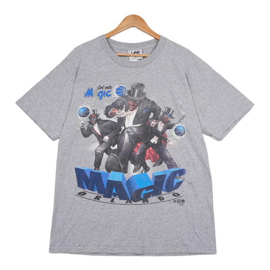 90s Lee Sport Orlando Magic NBA Penny & Shaq T-shirt Gray L