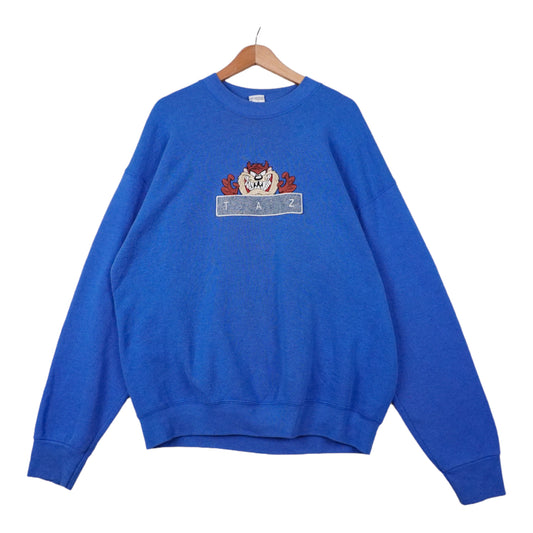 90s Looney Tunes Sweatshirt Blue XL