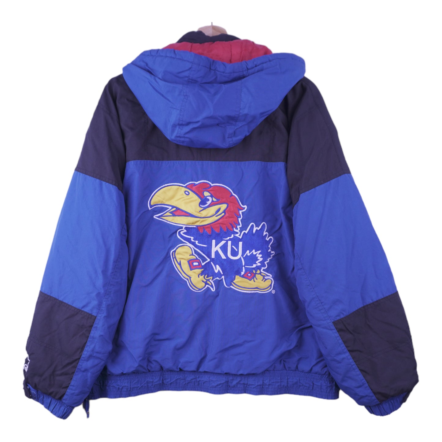 90s Starter Kansas Jayhawks Jacket Blue Black M