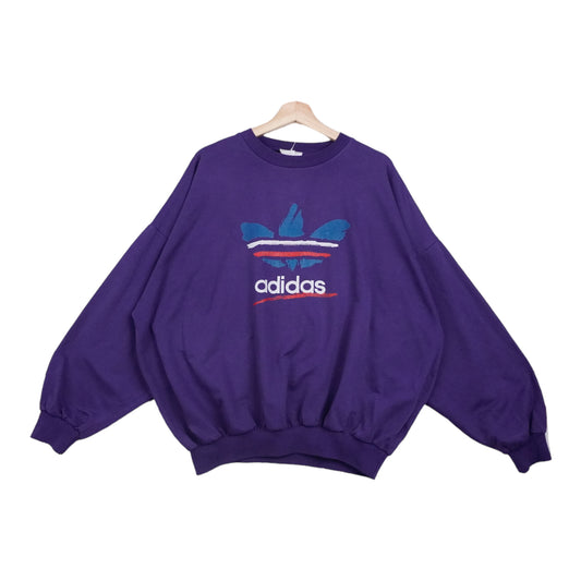 90s Adidas Sweatshirt Purple XL