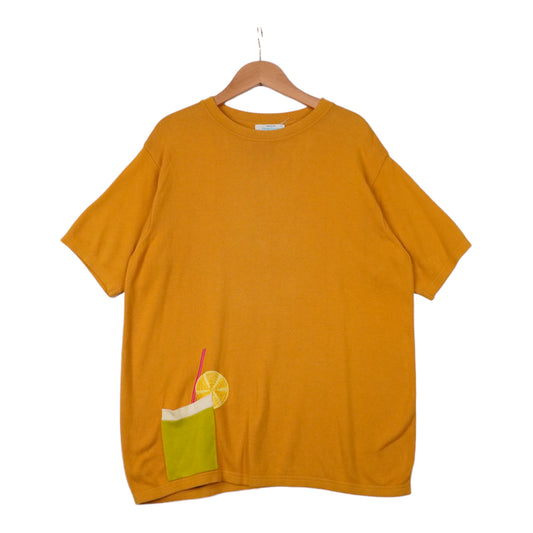 90s United colors of Benetton T-shirt Orange Green L