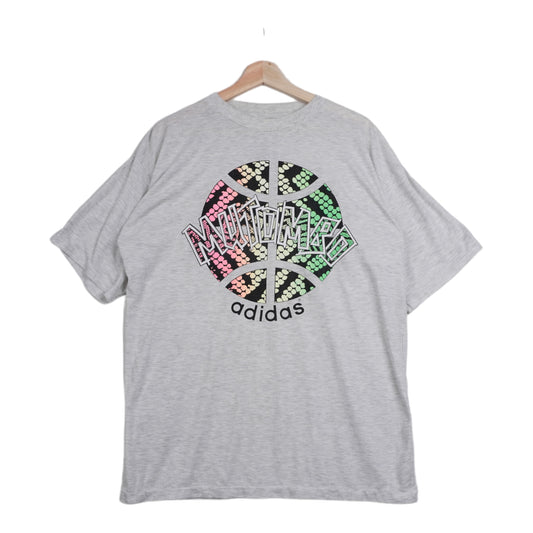 Grey Adidas Dikembe Mutombo T-shirt 90s