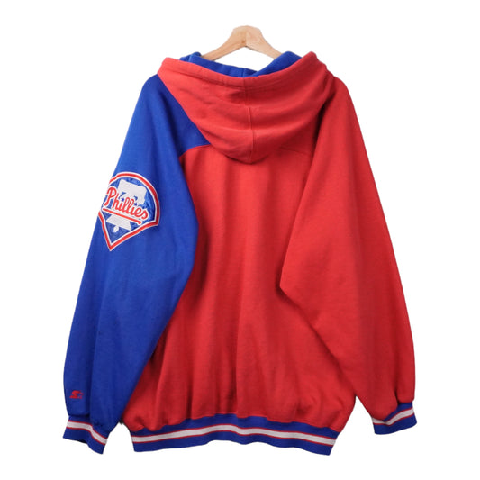 90s Diamond Starter Philadelphia Phillies MLB Sweatshirt Red Blue