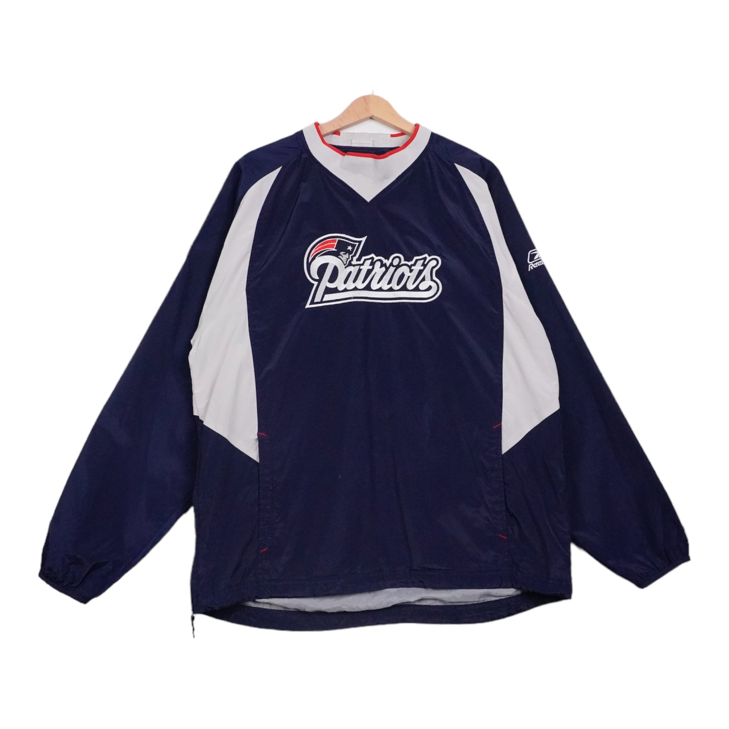 00s Reebok New England Patriots NFL Pullover Blue White M