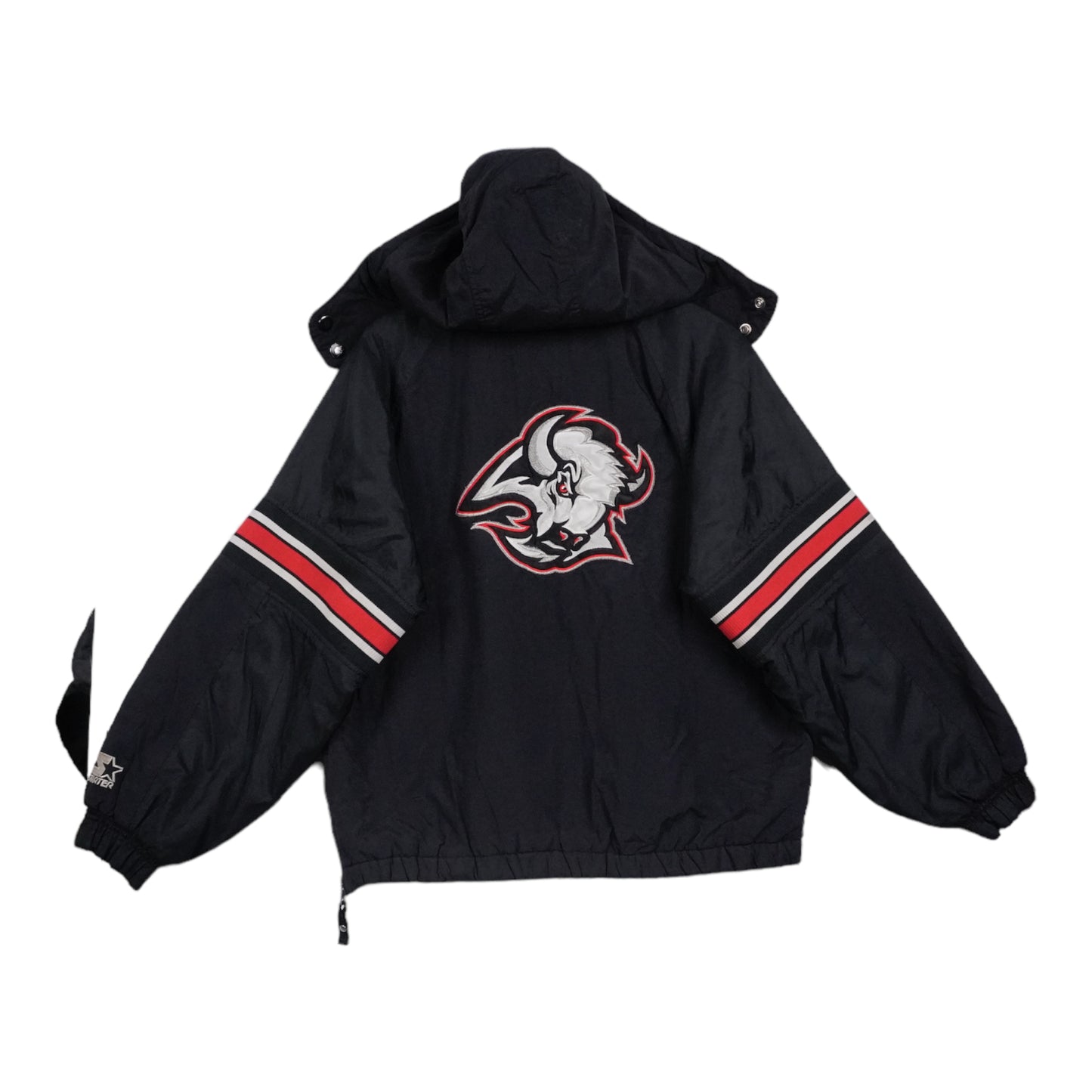 90s Starter Buffalo Sabres NHL Jacket Black Red L