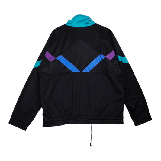 90s Puma Trackjacket Black Turquoise, purple M/L