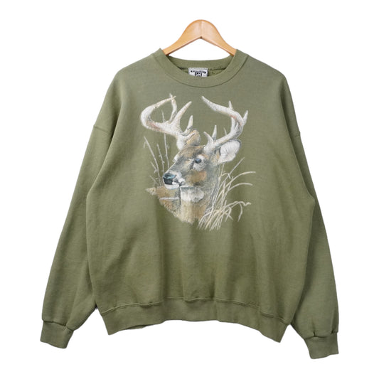 90s Lee Heavyweight Sweatshirt Olive