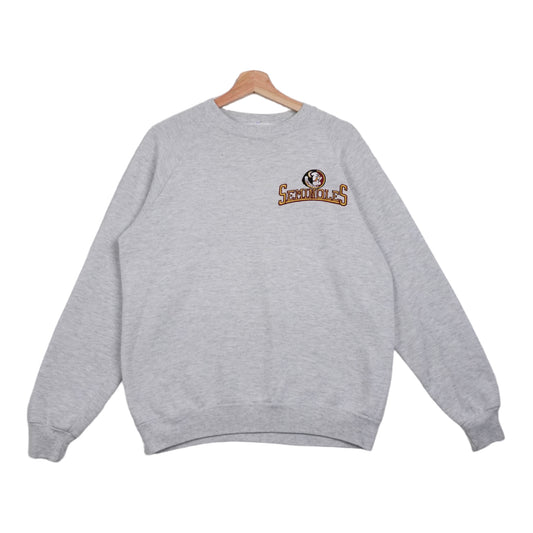 80s Jerzees Florida Seminoles NCAA Sweatshirt grey L