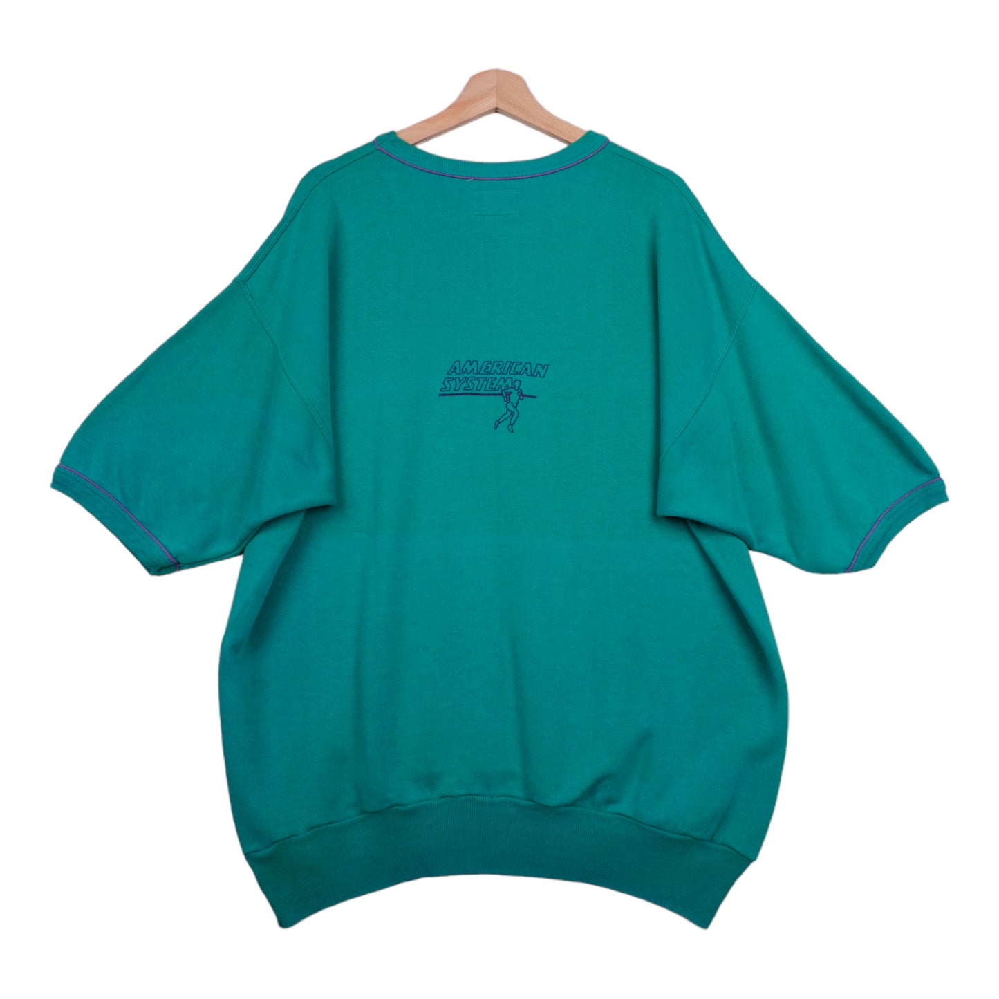 80s American System Olmes Caretti T-shirt Green