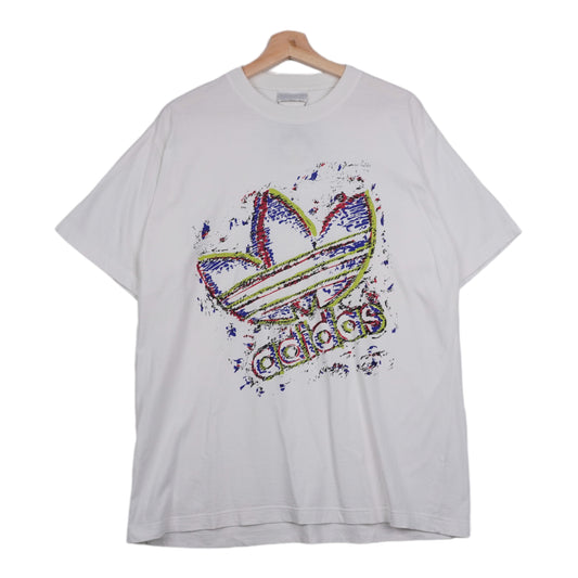 90s White Adidas T-shirt