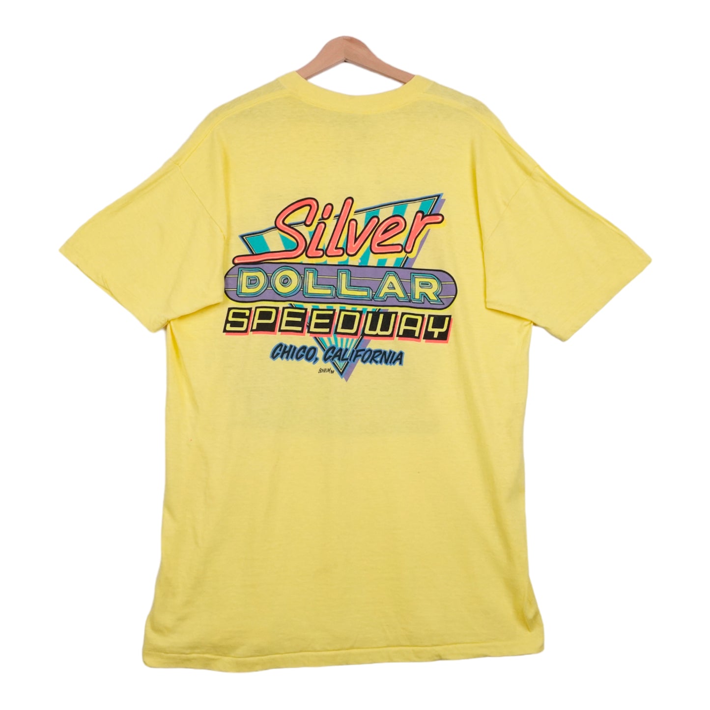 80s Signal made in USA T-shirt Yellow  XL