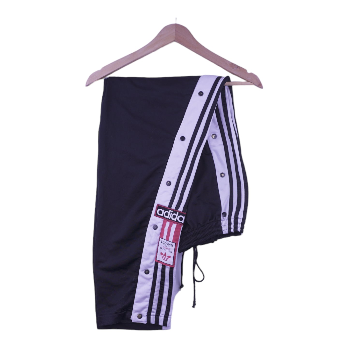 90s Adidas Trackpants Black Red M/L