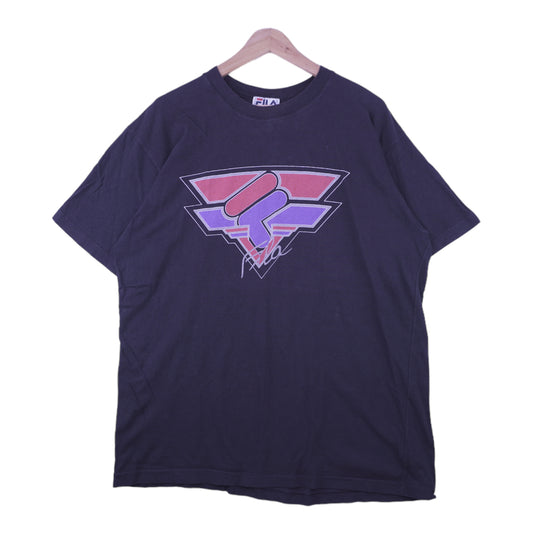 90s Fila T-Shirt Black L/XL