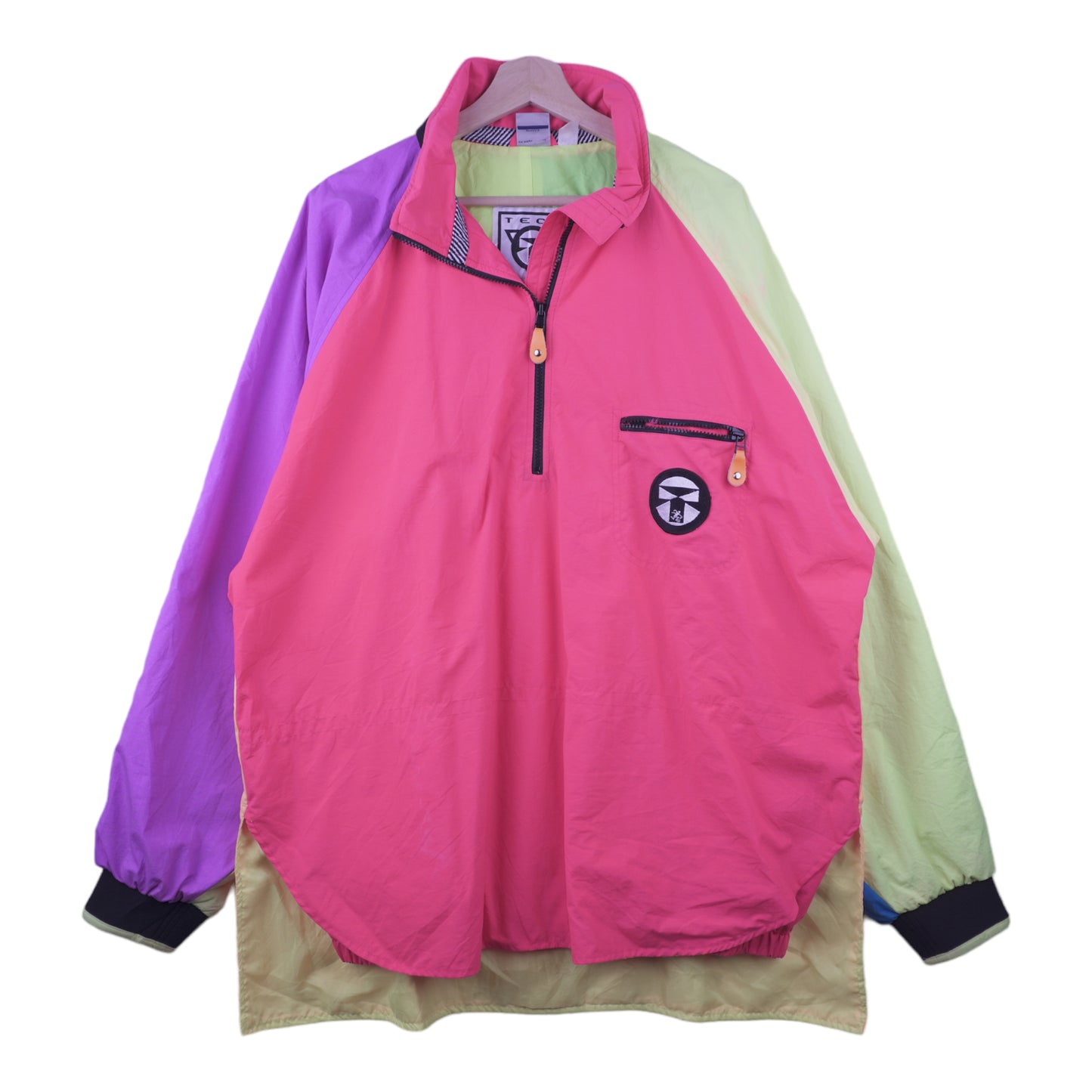 90s Ocean Pacific Jackt Pink Yellow XL