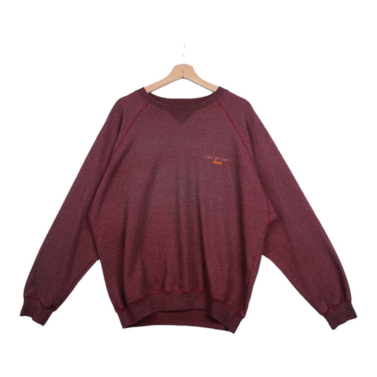 90s Adidas colors of sport Longsleeve Red black white mixed L