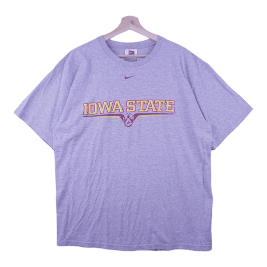 00s Nike Iowa State NCAA Center Swoosh T-Shirt Grey L