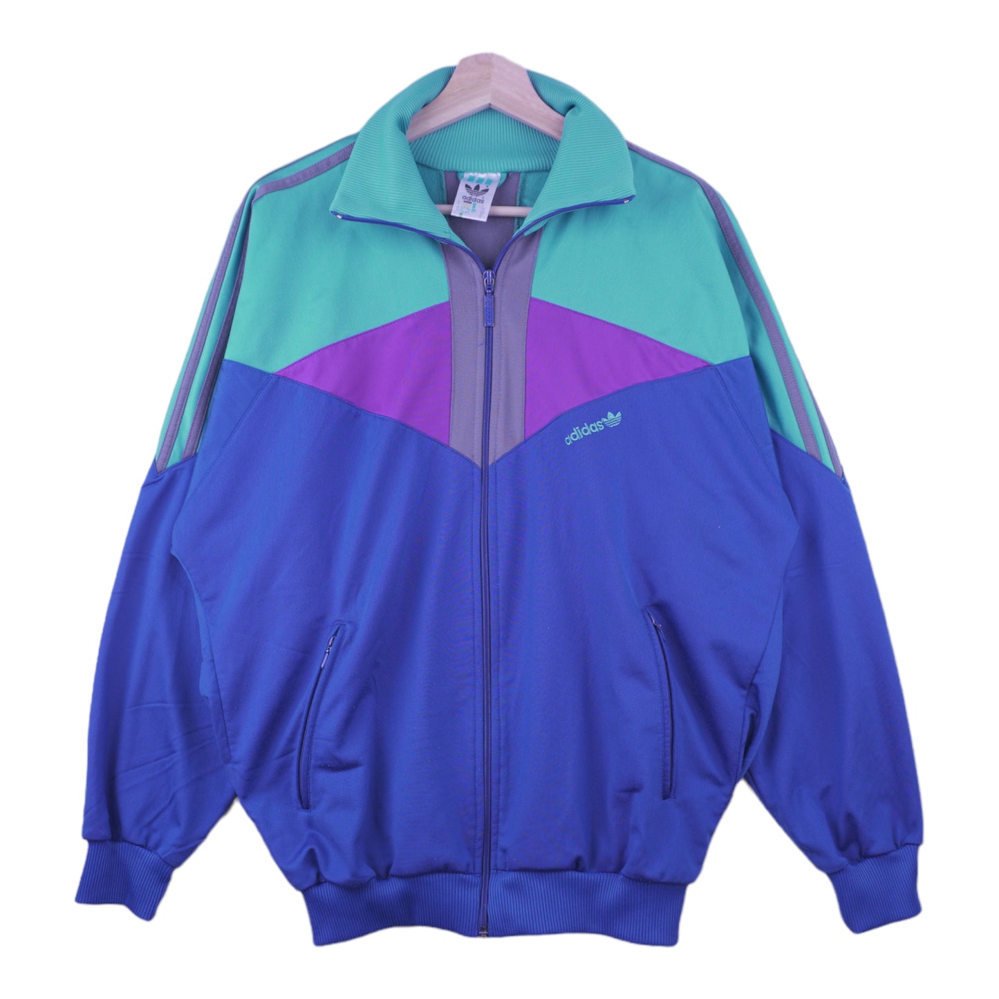 90s Adidas Trackjacket Blue Purple M