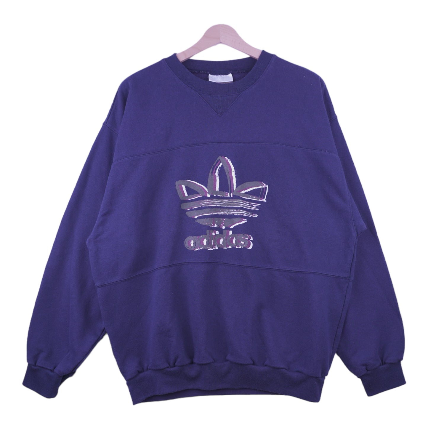 90s Adidas Sweatshirt Navy Blue  M/L