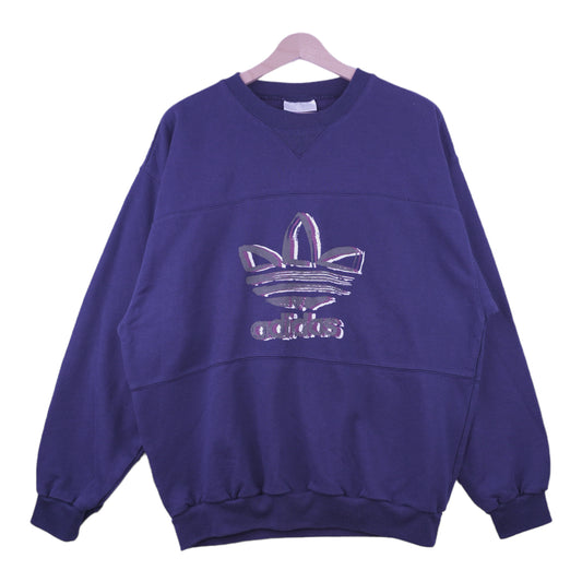 90s Adidas Sweatshirt Navy Blue M/L