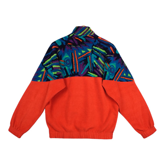 90s Fila Fleece Red Green M