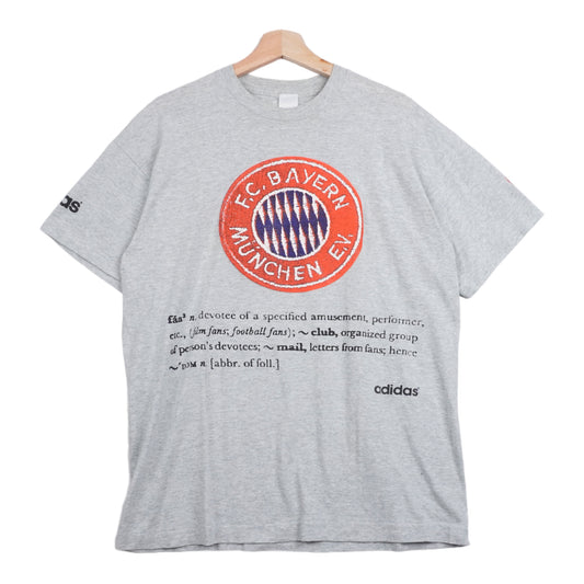 90s Adidas FC Bayern Munich Bundesliga T-shirt Grey M/L