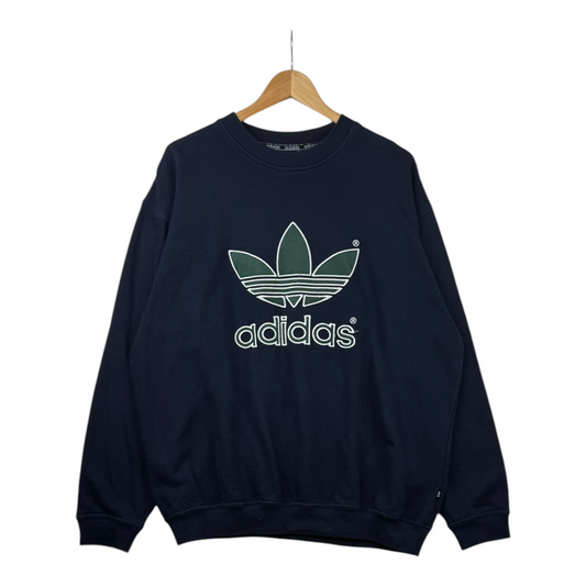 90s Adidas Sweatshirt Navy Green