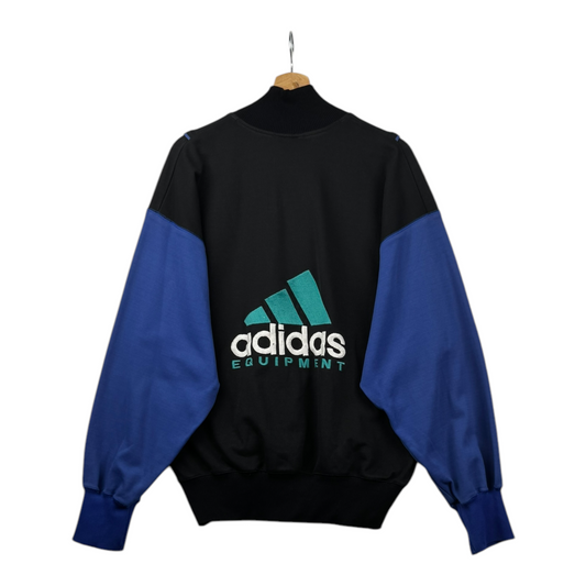 90s Adidas Equipment Sweatshirt Black Blue