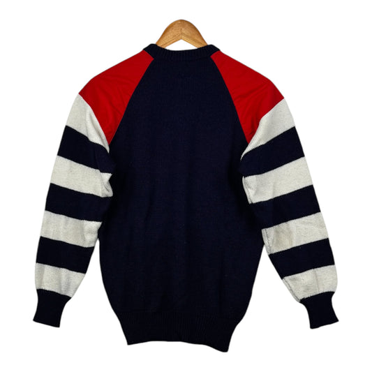 80s Kappa Knit Navy Red