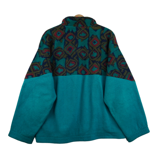 90s Fila Magic Line Fleece Green  XL