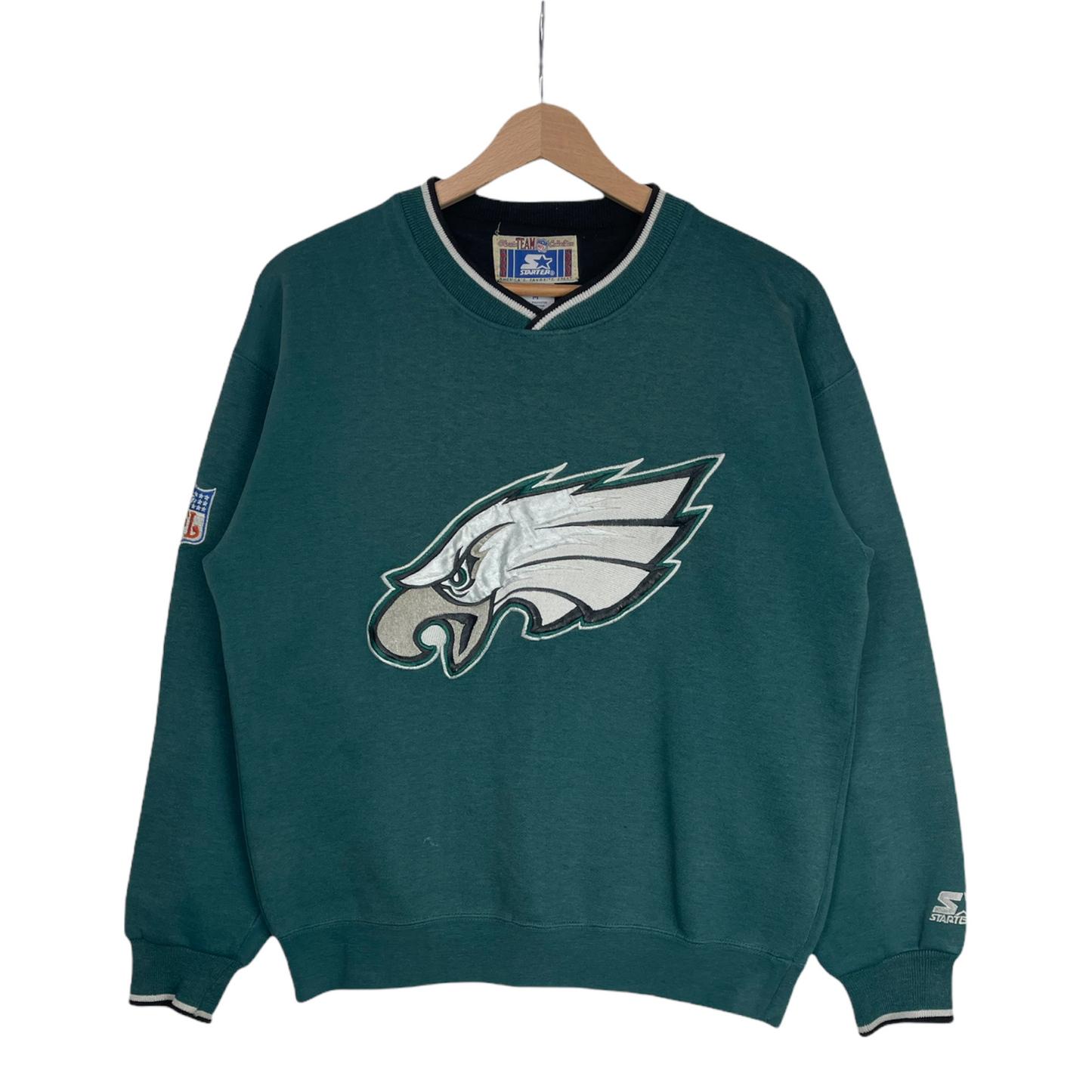 90s Starter Philadelphia Eagles NFL Sweatshirt Green  S/M