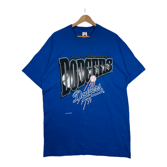 90s FOTL Los Angeles Dodgers MLB T-Shirt Blue XL