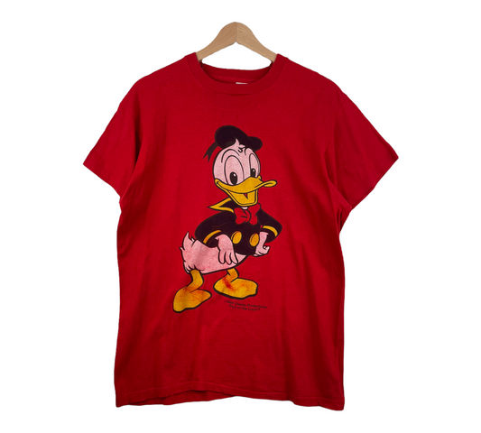 90s Fruit of the loom Donald Duck Disney T-Shirt Red  M